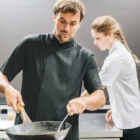 Jaleca de Chef Manga Curta 405209