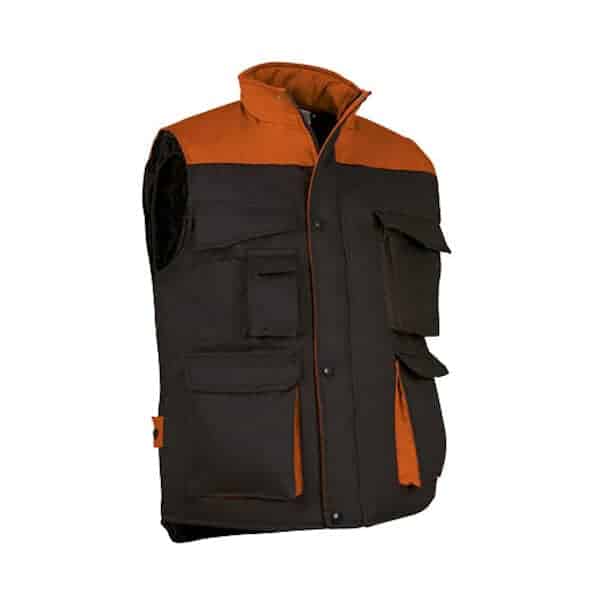 Colete Acolchoado THUNDER Preto/Laranja