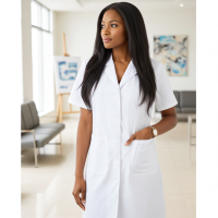 Bata Branca Manga Curta