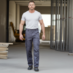 Calças Multibolsos em Canvas 103011