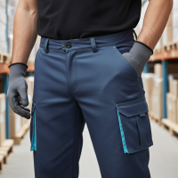 Calças Multibolsos Bicolores 103024 Stretch