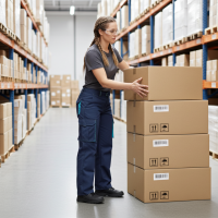 Calças Multibolsos Bicolores 103024 Stretch