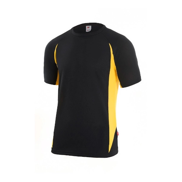 T-Shirt Técnica Bicolor 105501 Preto/Amarelo