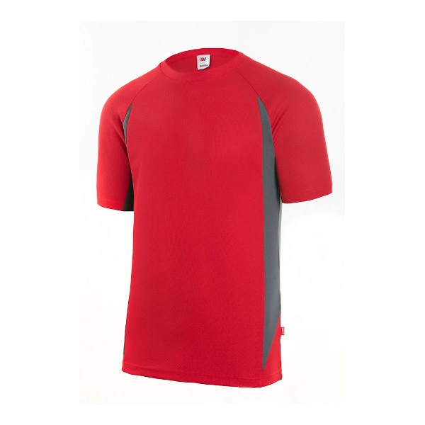 T-Shirt Técnica Bicolor 105501 Vermelho/Cinza