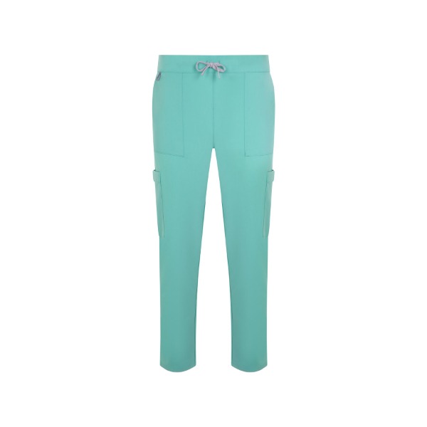 Calças estilo pijama retas 533020 Calças estilo pijama PureStretch retas unissexo | 533020 Turquesa