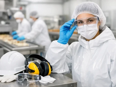 Equipamento de proteção na indústria alimentar