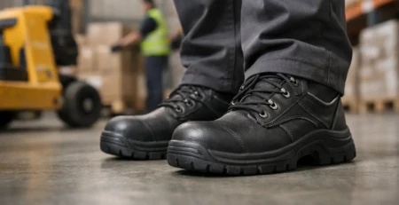 Review de botas S3 para logística no armazém