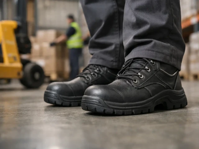 Review de botas S3 para logística no armazém