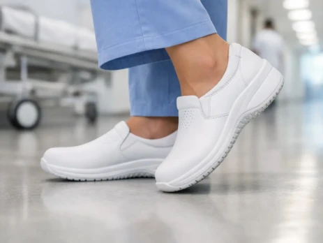 Sapatos hospitalares antiderrapantes para senhora