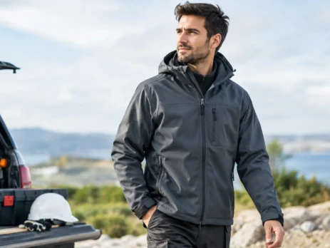 Escolher casaco softshell para trabalho exterior