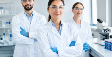 Vestuário para laboratórios para equipas seguras