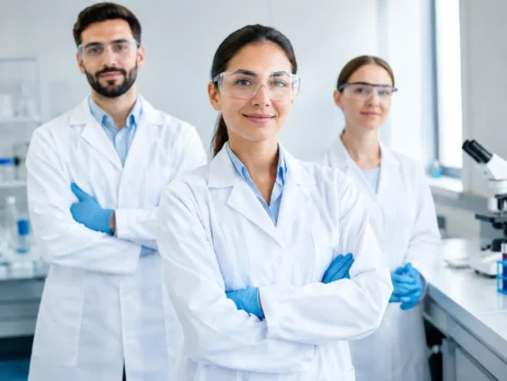 Vestuário para laboratórios para equipas seguras