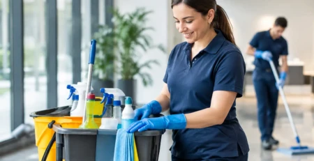 Como equipar uma equipa de limpeza profissional