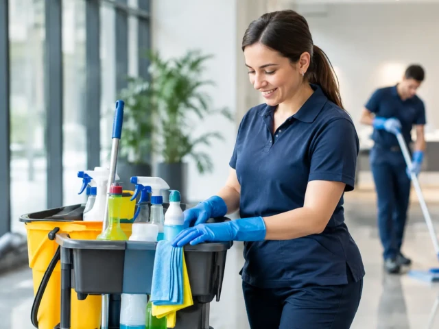 Como equipar uma equipa de limpeza profissional